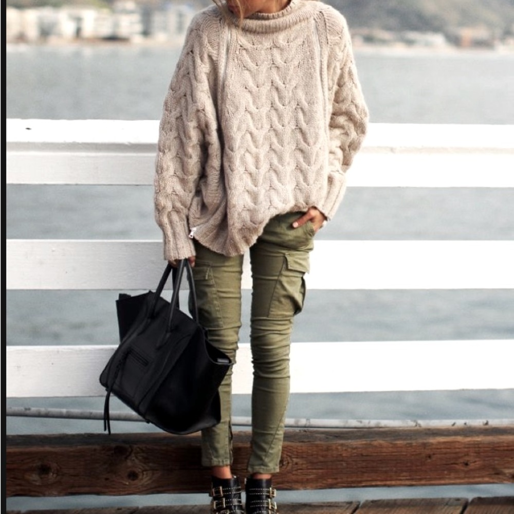 H&M High-Waist Cargo Skinny Pants